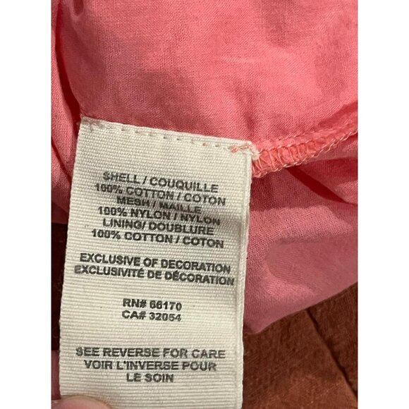 Free People Tunic Dress Women 8 Pink Embroidered Boho Y2K V-Neck Cotton/Nylon - Picture 6 of 7